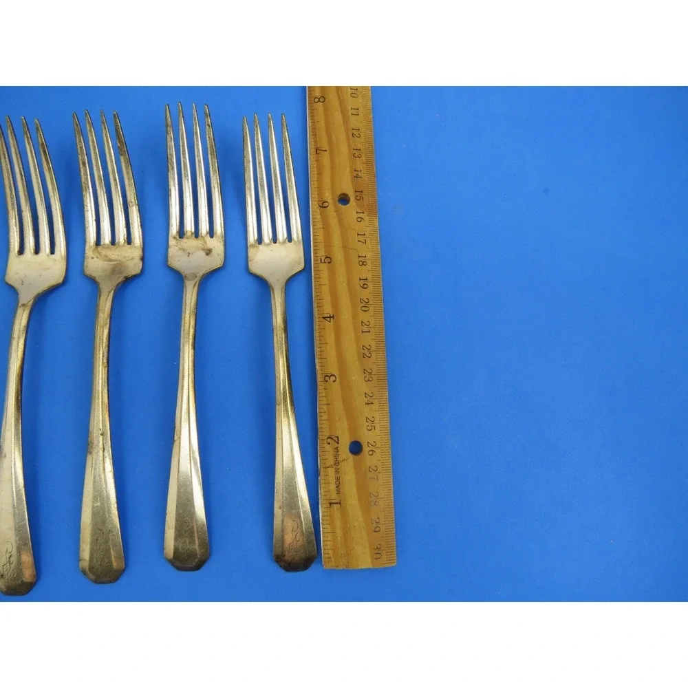 WM Rogers Silverplate Flatware Set Monogrammed Vintage Utensils